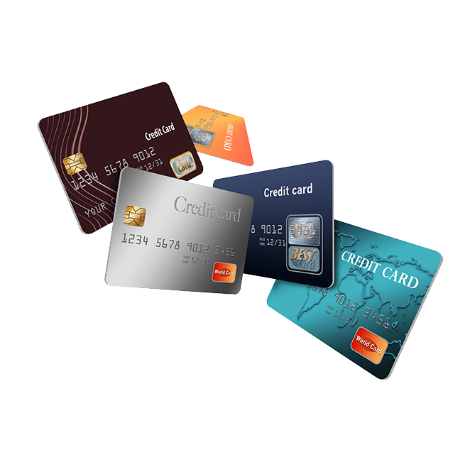 Credit cards png background